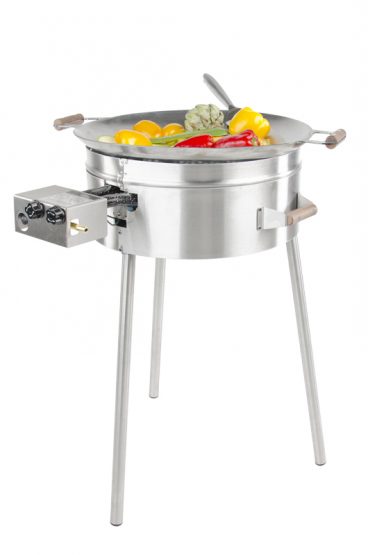 GrillSymbol wokkipannu kaasulla PRO-545, ø 54 cm