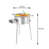 GrillSymbol wokkipannu kaasulla PRO-545, ø 54 cm