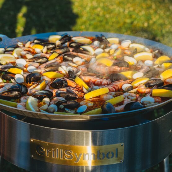 GrillSymbol muurinpohjapannu kaasulla PRO-720, ø 72 cm