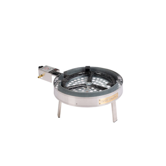 GrillSymbol muurinpohjapannu kaasulla PRO-460 inox, ø 46 cm