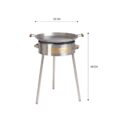 GrillSymbol muurinpohjapannu kaasulla PRO-580, ø 58 cm