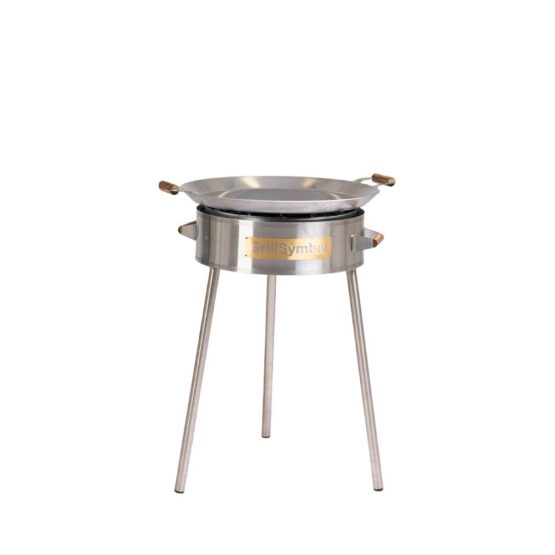 GrillSymbol muurinpohjapannu kaasulla PRO-580 inox, ø 58 cm