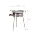 GrillSymbol muurinpohjapannu kaasulla PRO-580 inox, ø 58 cm