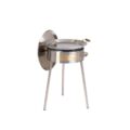 GrillSymbol muurinpohjapannu kaasulla PRO-580 inox, ø 58 cm