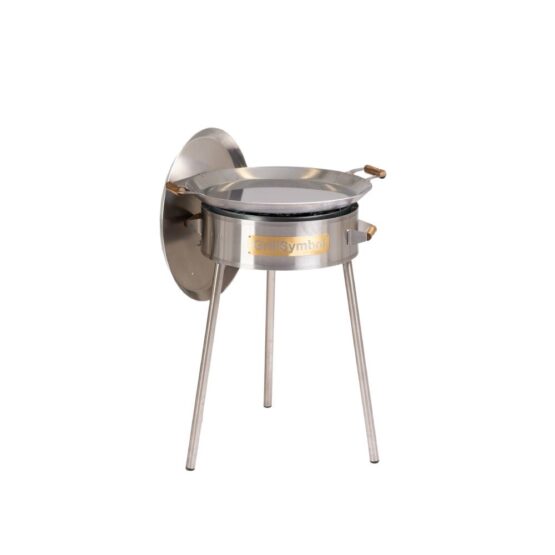 GrillSymbol muurinpohjapannu kaasulla PRO-580 inox, ø 58 cm