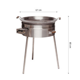 GrillSymbol wokkipannu kaasulla PRO-675, ø 67 cm