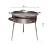 GrillSymbol muurinpohjapannu kaasulla PRO-960 light, ø 96 cm