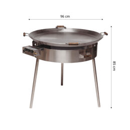 GrillSymbol muurinpohjapannu kaasulla PRO-960 light, ø 96 cm