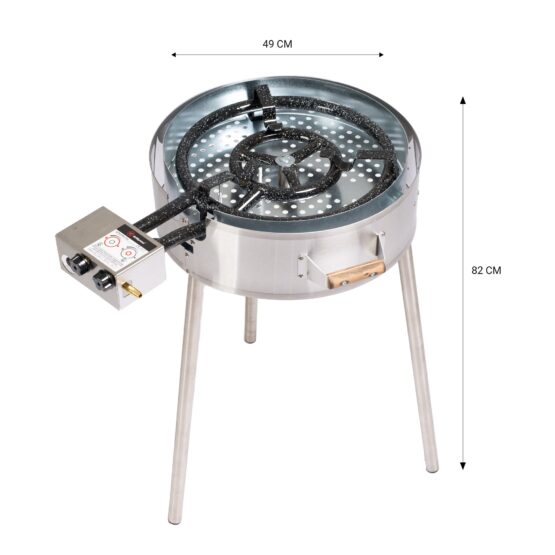 GrillSymbol rengaspoltin jaloilla TW-580 ulkotiloihin