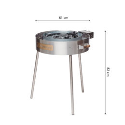 GrillSymbol rengaspoltin jaloilla TW-720 ulkotiloihin