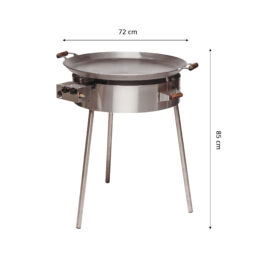 GrillSymbol muurinpohjapannu kaasulla PRO-720, ø 72 cm