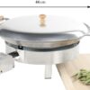 GrillSymbol muurinpohjapannun kansi malleihin PRO-460, ø 44 cm