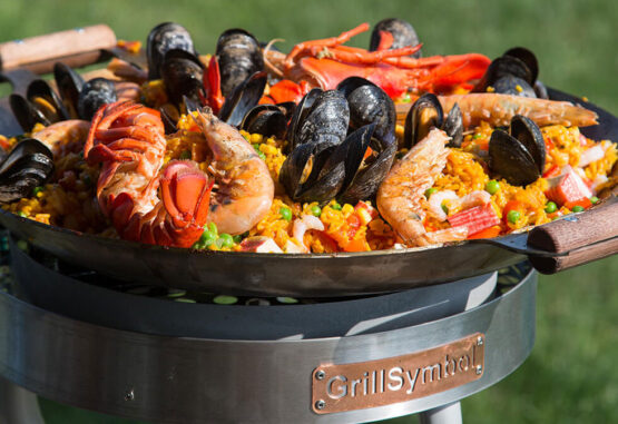 GrillSymbol muurinpohjapannu kaasulla PRO-460, ø 46 cm ERIKOISTARJOUS!