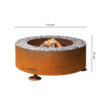 GrillSymbol ulkotulisija Luna, ø 119 cm SUPERHINTA