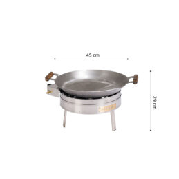 GrillSymbol wokkipannu kaasulla PRO-450, ø 45 cm