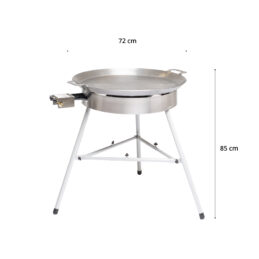 GrillSymbol muurinpohjapannu kaasulla Basic-720, ø 72 cm