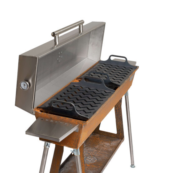 GrillSymbol hiiligrilli Chef XL 160 cm erikoistarjous! (sis. lisävarusteita € 360 arvosta)