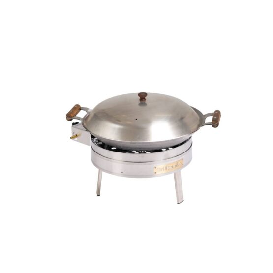 GrillSymbol wokkipannu kaasulla PRO-450 inox, ø 45 cm