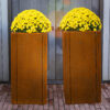 GrillSymbol Cor-Ten Steel Flower Pot Manhattan
