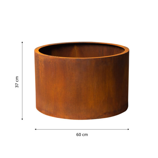 Corten kukkaruukku Mia,  ø 60 cm