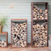 Cor-Ten Firewood Rack WoodStock