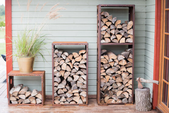 Cor-Ten Firewood Rack WoodStock