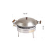 GrillSymbol Cataplana setti PRO-450 inox CAT, ø 45 cm