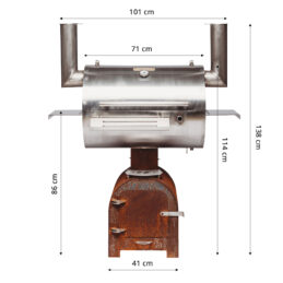 GrillSymbol savustusgrilli Smoky Beast Silver- vain 2 kpl erikoishinnalla!