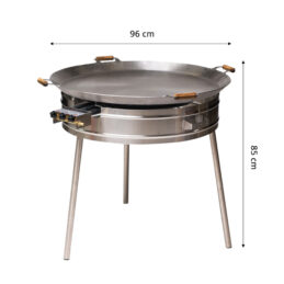 GrillSymbol muurinpohjapannu kaasulla Expert-960, ø 96 cm