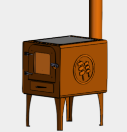 GrillSymbol puulämmitteinen takka-uuni Amigo