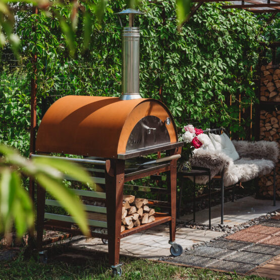 GrillSymbol pizzauuni jalustalla Pizzo-set