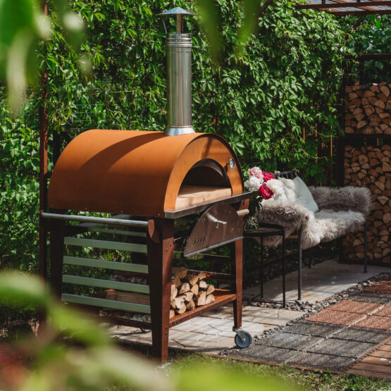 GrillSymbol pizzauuni jalustalla Pizzo-set