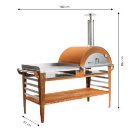 GrillSymbol pizzauuni pöytätasolla Pizzo-XL-set