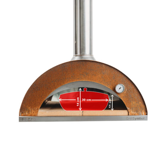 GrillSymbol pizzauuni jalustalla Pizzo-set