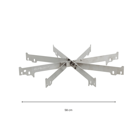 GrillSymbol pannun tuki 50 cm kaasupolttimelle