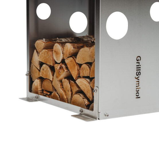 GrillSymbol polttopuuteline WoodStock L inox 60*37*170 cm