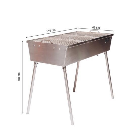 GrillSymbol hiiligrilli Naked Chef XXL Silver GrillSymbol hiiligrilli Naked Chef XXL Silver