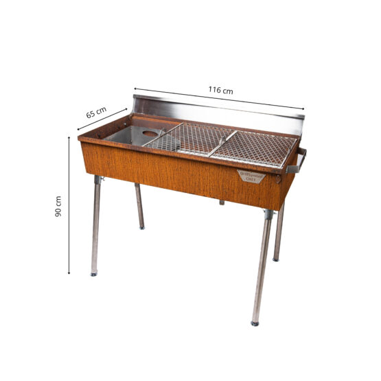 GrillSymbol hiiligrilli Naked Chef XXL (paistoalue 115 x 62 cm)