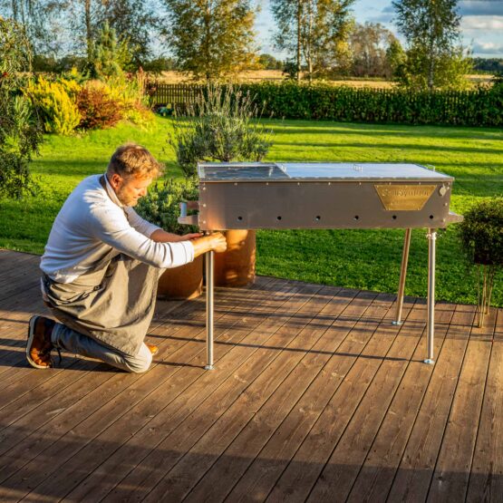 GrillSymbol hiiligrilli Naked Chef XXL Silver GrillSymbol hiiligrilli Naked Chef XXL Silver