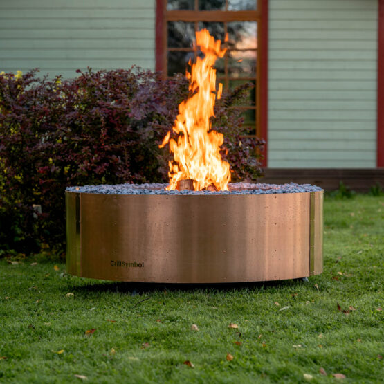 GrillSymbol ulkotulisija Luna Copper Black, ø 119 cm