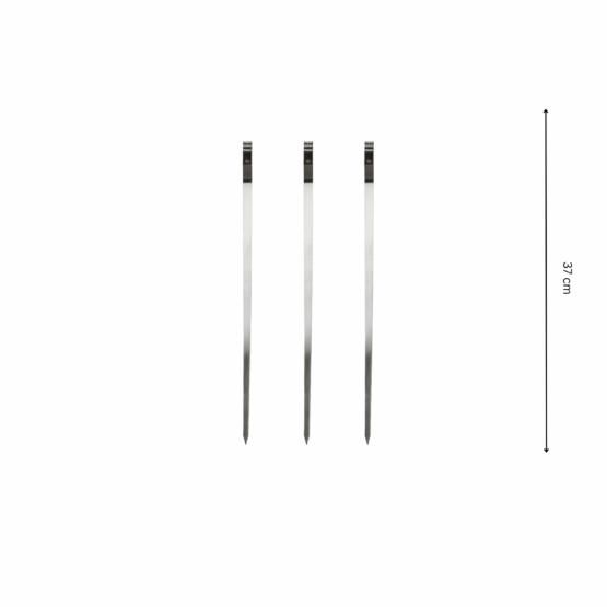 GrillSymbol vartaat 3 kpl x 37 cm