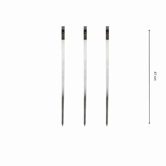 GrillSymbol vartaat 3 kpl x 47 cm