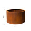 Corten kukkaruukku Mia-S, ø 47 cm