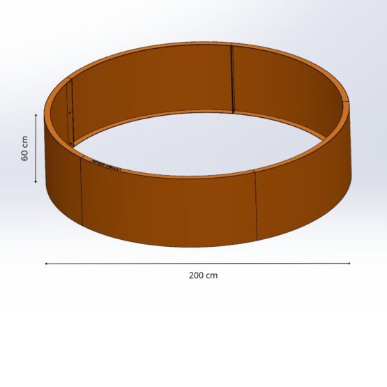 GrillSymbol Planter-Fire Pit Base, H60 cm, ø 200 cm