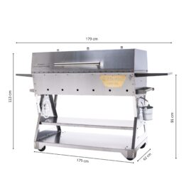 GrillSymbol hiiligrilli Chef XXL Silver ERIKOISTARJOUS: Lisävarusteet sisältyvät hintaan 282 €