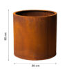 Petteri Wiimaa Corten kukkaruukku Myy-XXL, ø 80 cm Buy 3, Get 4 Petteri Wiimaa Corten kukkaruukku Myy-XXL, ø 80 cm Buy 3, Get 4
