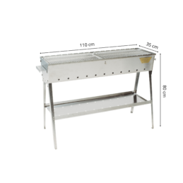 GrillSymbol hiiligrilli Naked Chef XL Silver GrillSymbol hiiligrilli Naked Chef XL Silver