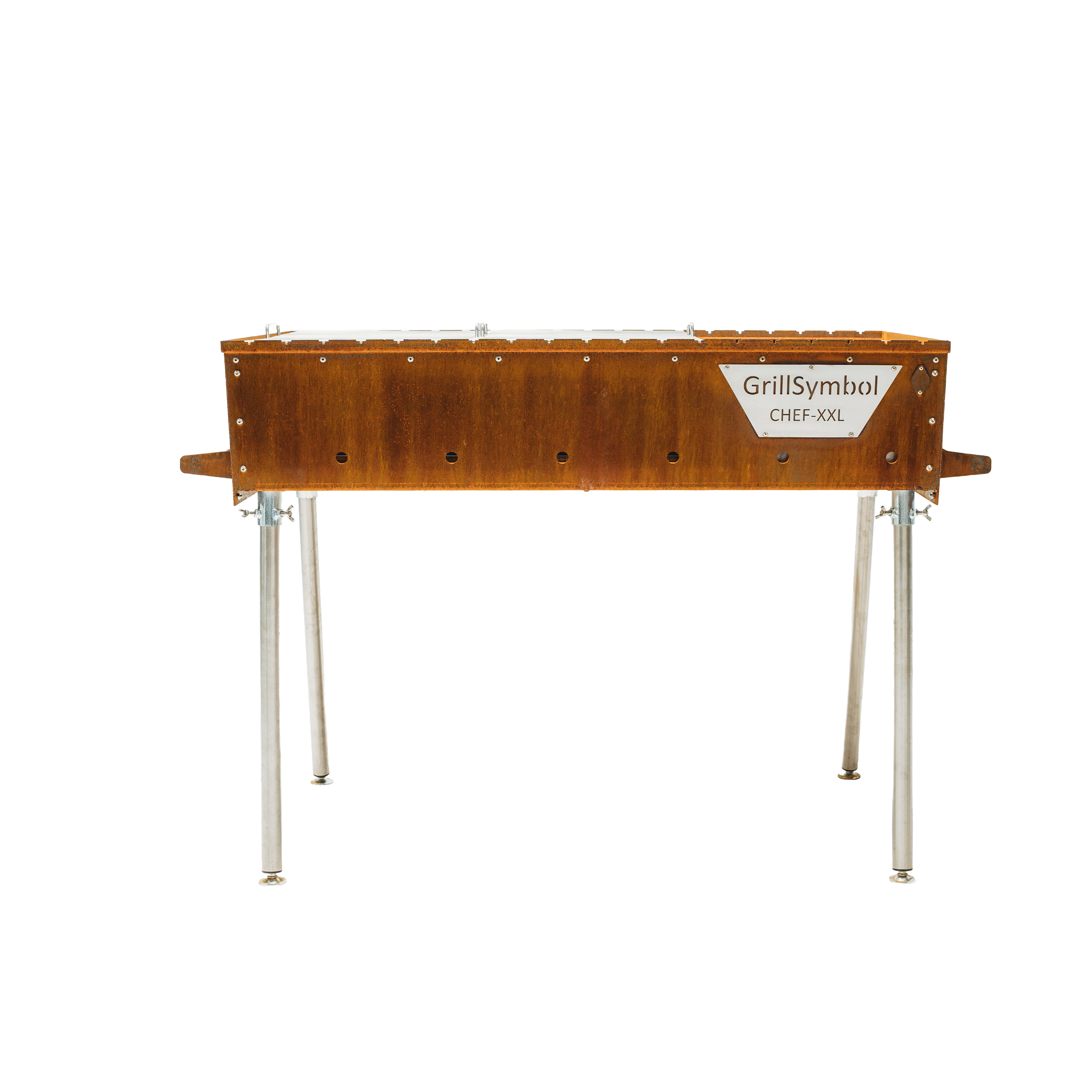 GrillSymbol hiiligrilli Naked Chef XXL (paistoalue 115 x 62 cm) Lisävarusteet mukana, arvo 450 EUR GrillSymbol hiiligrilli Naked Chef XXL (paistoalue 115 x 62 cm) Lisävarusteet mukana, arvo 450 EUR