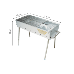 GrillSymbol hiiligrilli Naked Chef XXL Silver GrillSymbol hiiligrilli Naked Chef XXL Silver